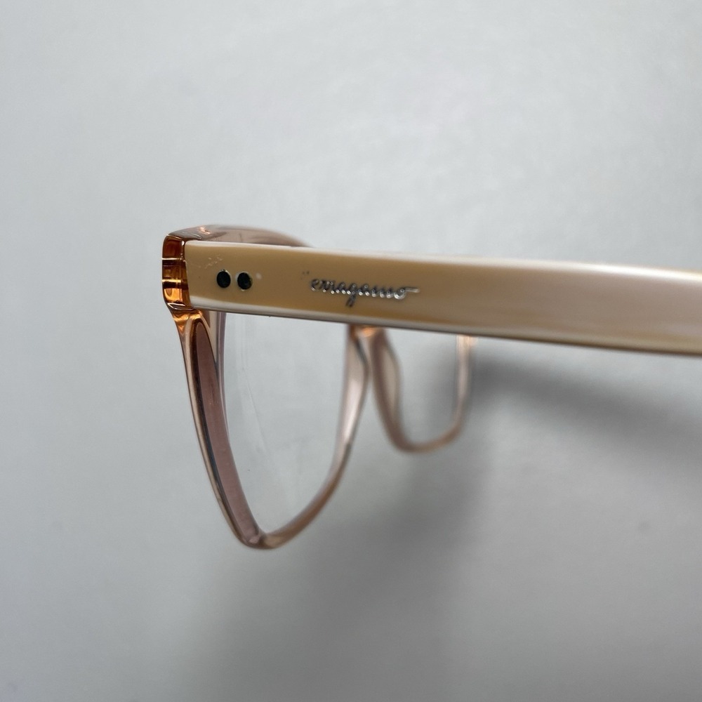 Salvatore Ferragamo Translucent Light pink Cat-Eye Glasses - Picture 8 of 8